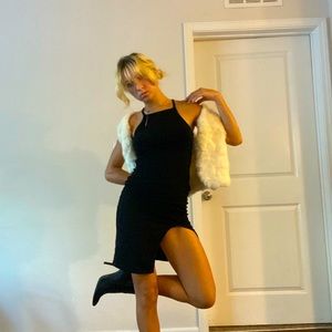 Bozzolo black body con midi dress